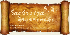 Vaskrsija Mošorinski vizit kartica